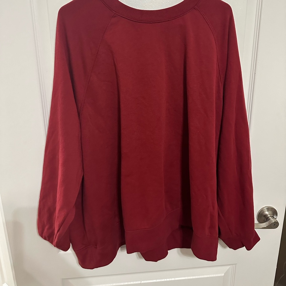 Old Navy red sweatshirt